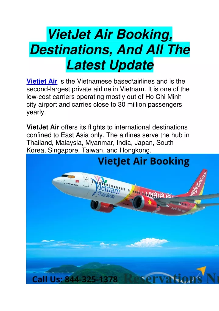 vietjet air booking destinations