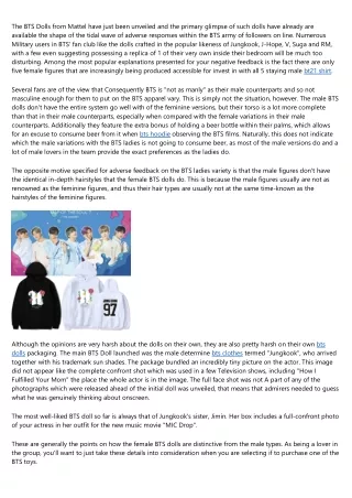 the bts dolls from mattel have just been unveiled