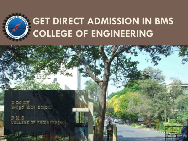 get direct admission in bms college of engineering