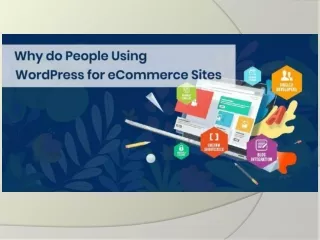 Why do People Love Using WordPress for eCommerce Sites