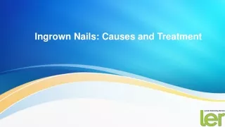 ingrown nails causes and treatment