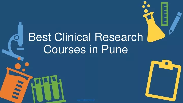 best clinical research courses in pune
