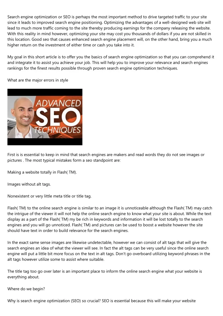 search engine optimization or seo is perhaps