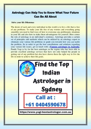 Astrology Can Help You to Know What Your Future Can Be All About