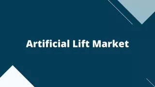 artificial lift market