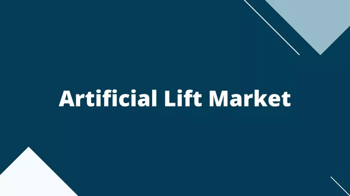 artificial lift market