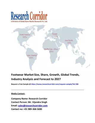 Footwear Market Size, Segmentation, Share, Forecast, Analysis, Industry Report to 2027