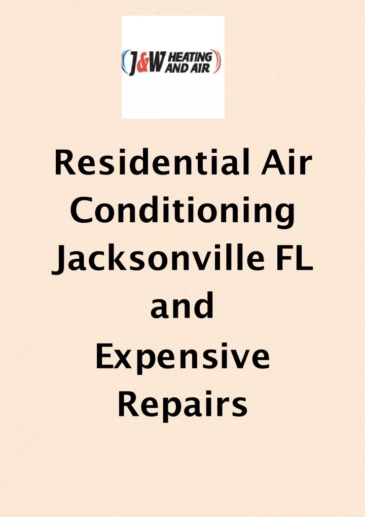 residential air conditioning jacksonville