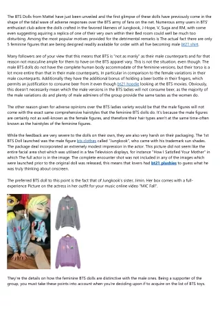 the bts dolls from mattel have just been unveiled