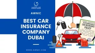 Get Best Car Insurance Deals online | Buy Insurance online  | Awnic Abu Dhabi