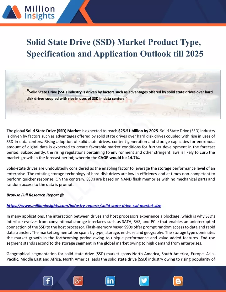 solid state drive ssd market product type