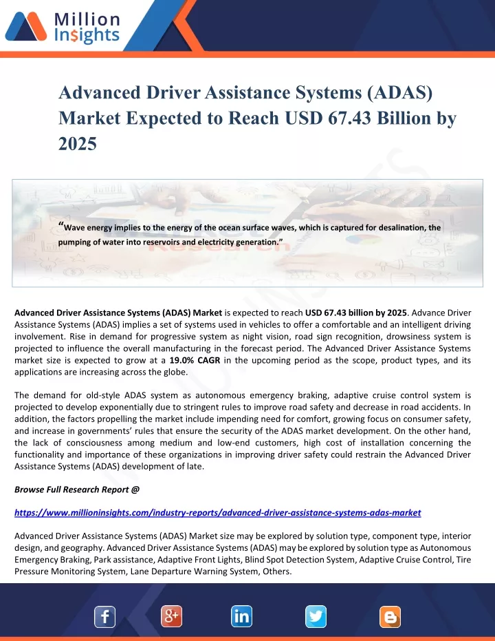 advanced driver assistance systems adas market