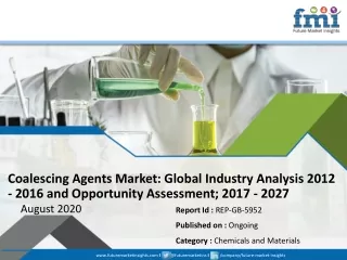coalescing agents market global industry analysis