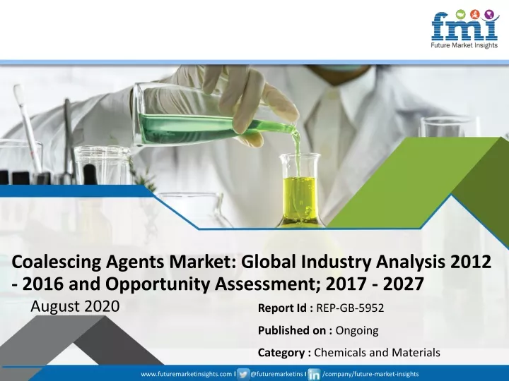 coalescing agents market global industry analysis
