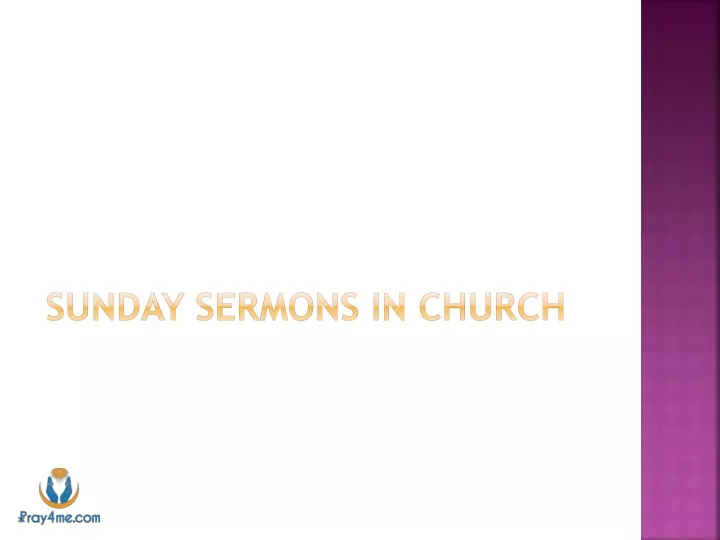 sunday sermons in church