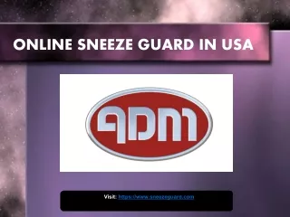 Choose the effective ADM Sneeze Guards to protect your surroundings