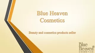 Blueheaven Cosmetics: Beauty and cosmetics products seller
