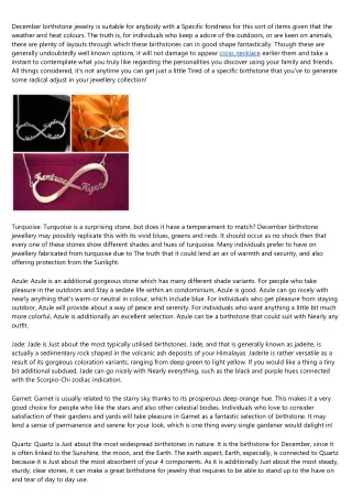 december birthstone jewelry is suitable