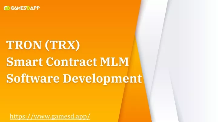 tron trx smart contract mlm software development