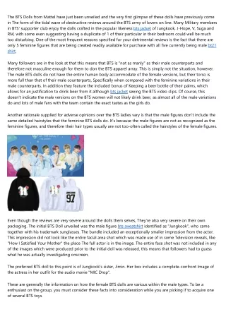 the bts dolls from mattel have just been unveiled