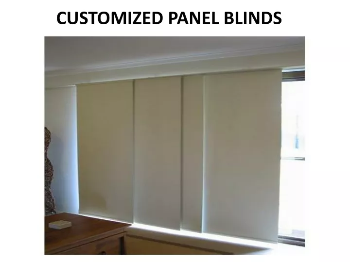 customized panel blinds