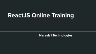 reactjs online training