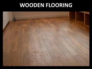 wooden flooring