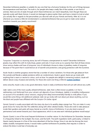 december birthstone jewellery is suitable