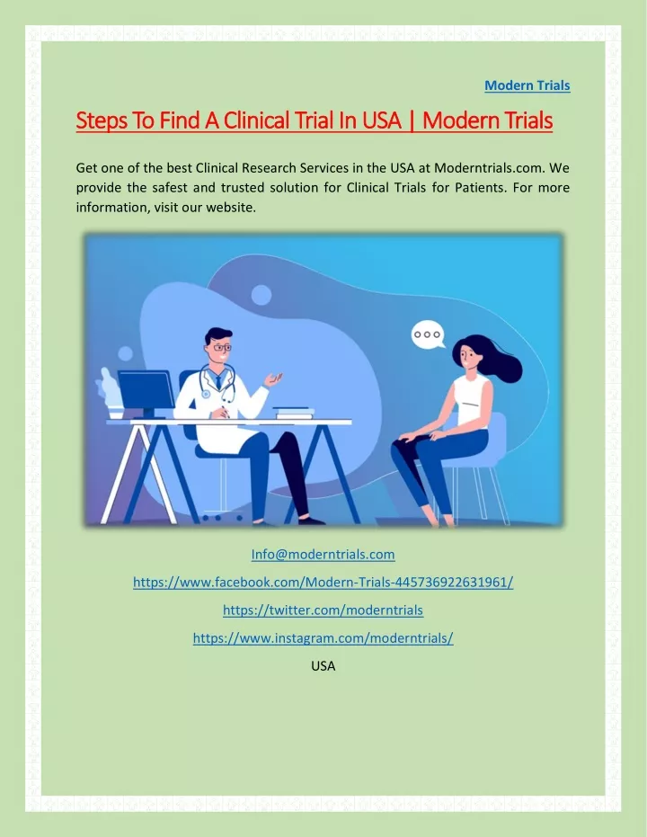 modern trials