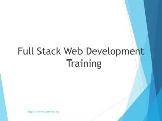 Full Stack Web Development Training