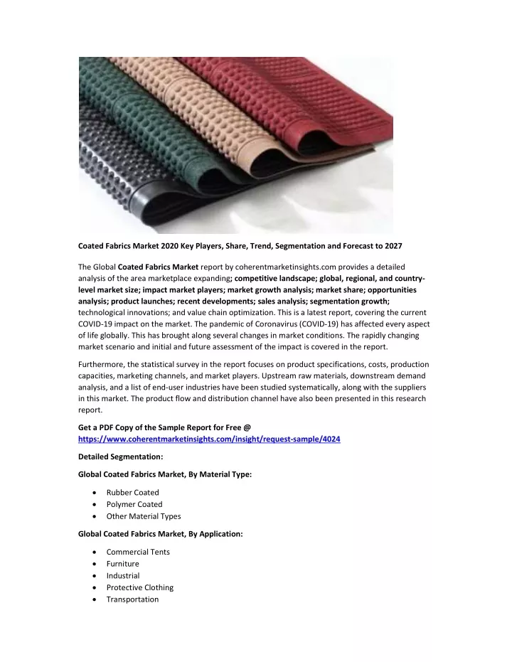 coated fabrics market 2020 key players share