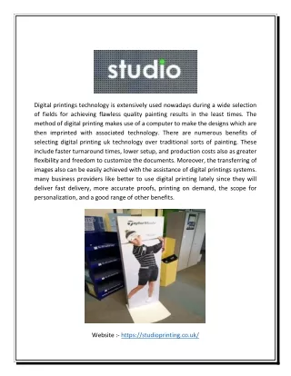 Digital printing uk | Studioprinting.co.uk