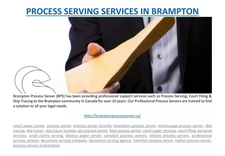 process serving services in brampton