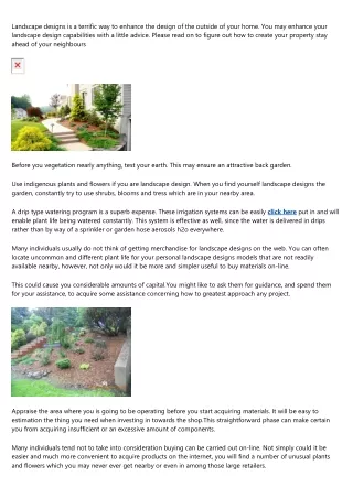 Tips About Landscape designs In A Popular And Dry Area