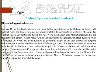 android apps am standort innsbruck