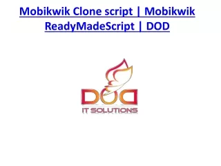 mobikwik clone script mobikwik readymadescript dod