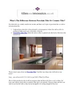 What's The Difference Between Porcelain Tiles Or Ceramic Tiles? - slide 1