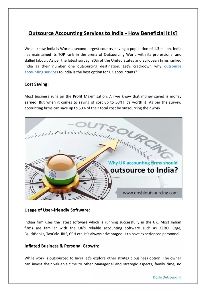 outsource accounting services to india
