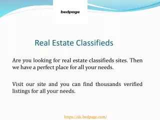 Real Estate Classifieds