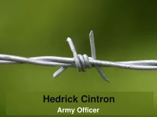 Hedrick Cintron - Army Officer
