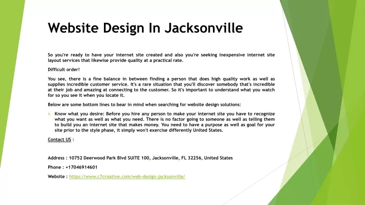 website design in jacksonville
