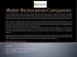 Water Restoration Companies - slide 1