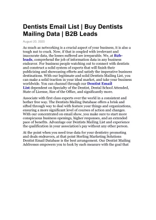 Leading B2B Database Provider - Real-time verified data‎ | B2B Leads