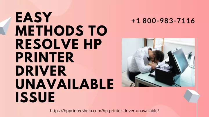 easy methods to resolve hp printer driver
