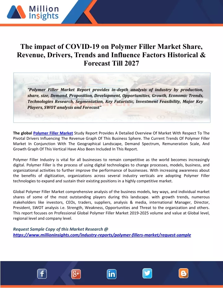 the impact of covid 19 on polymer filler market