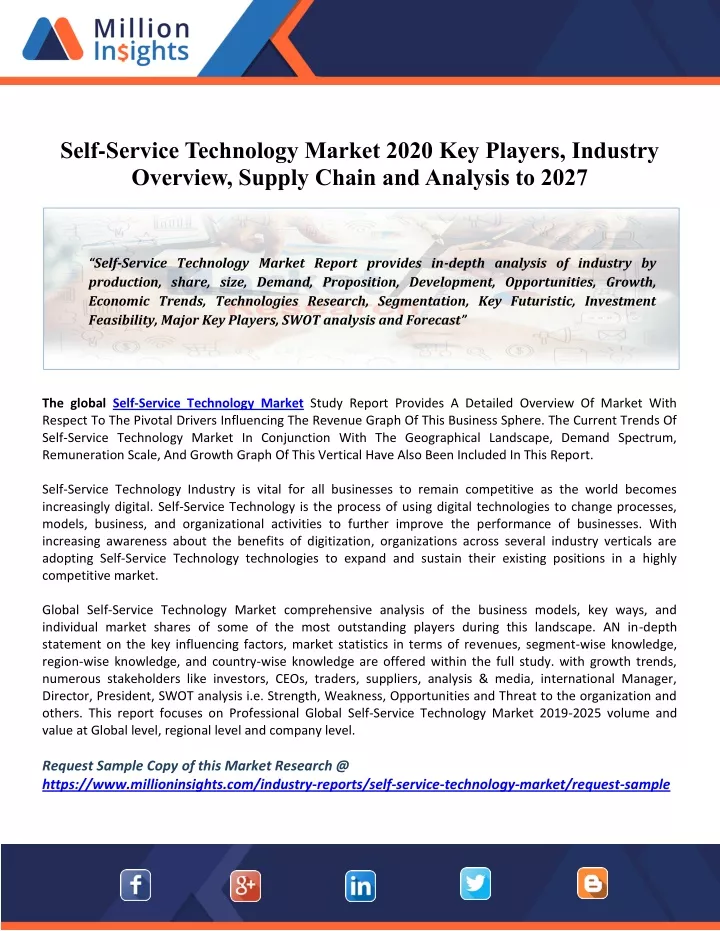 self service technology market 2020 key players