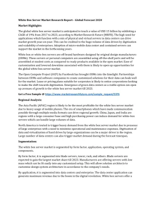 white box server market research report global