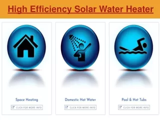High Efficiency Solar Water Heater