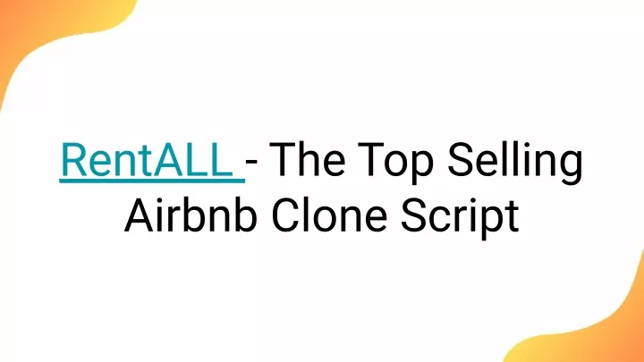 rentall the top selling airbnb clone script