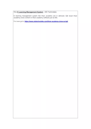 hire e learning management system ais technolabs